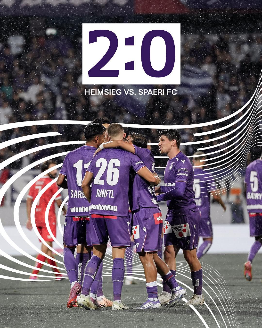 Conference League, Hinspiel zweite Qualifikationsrunde, Austria Wien – Spaeri Tiflis 2:0 (1:0), Saison 24/25